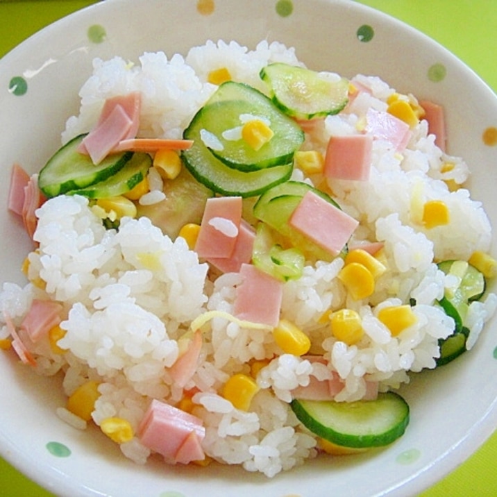 さっぱり酢飯で コーンとハムの混ぜごはん レシピ 作り方 By Mint74 楽天レシピ さっぱり酢飯で コーンとハムの混ぜごはん レシピ 作り方 By Mint74 楽天レシピ